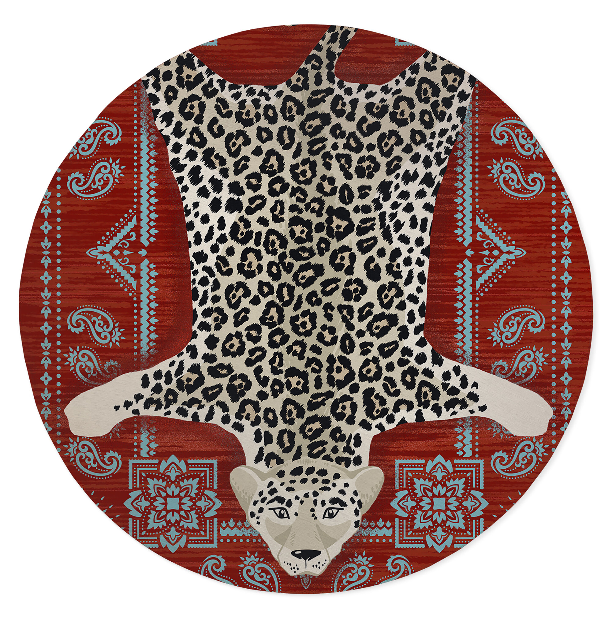 LEOPARD PINK Area Rug By Kavka Designs