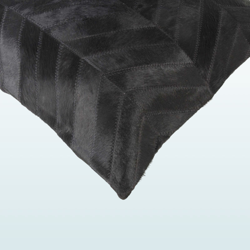 Coussin Chevron, Noir, Polyfill