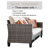 Premium All-Weather Wicker 5 - Person Patio Conversation Set with Cushions-1383815479