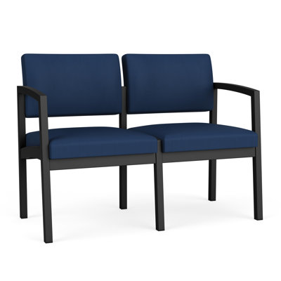 Lenox Steel Waiting Reception 2 Seat Tandem Seating Metal Frame No Center Arms