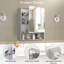 Armoire à pharmacie 24 po x 30 po avec miroir pour salle de bain, miroir de salle de bain mural avec rangement, tablettes réglables-1174516164