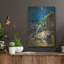 Art mural en métal luxueux, "Nativité" par Silvia Vassileva, 12 po x 16 po-1893170885