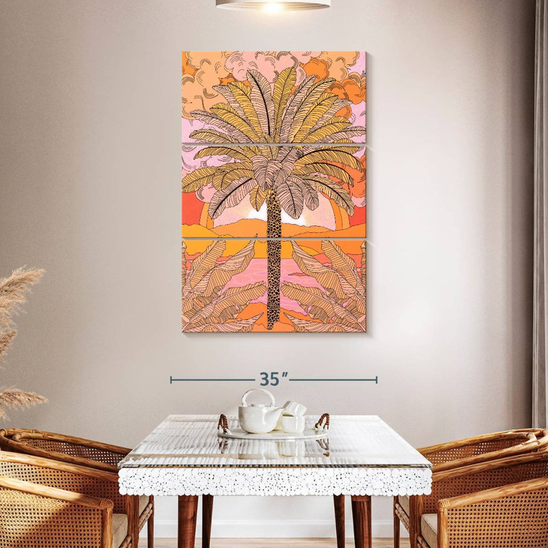 Palmier orange Harnek, H 50 po x l 32 po