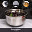 Buckingham Deep Salad Mixing Bowl Stainless Steel With Black Silicone Base-324632066