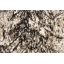 Tapis unique en laine / soie noué à la main 4 pi 2 po x 6 pi nouvel âge en crème / noir / gris