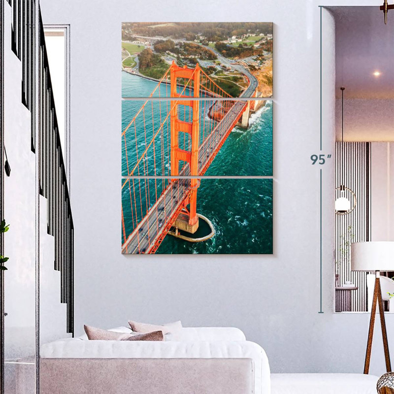 Nicci The Famous Golden Gate Bridge, 74" H x 48" W