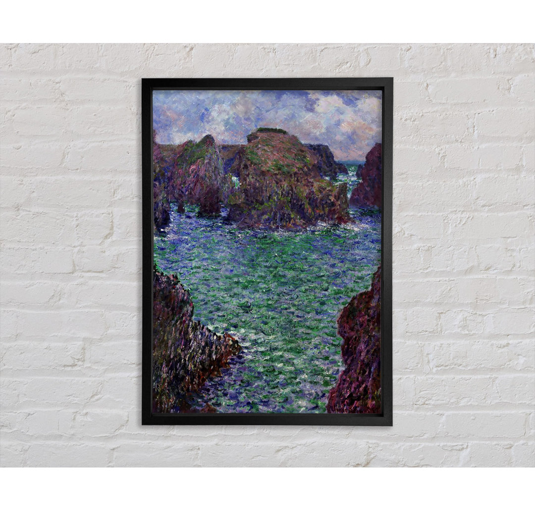 Port-Goulphar von Claude Monet - Einzelner Bilderrahmen Kunstdrucke auf Leinwand