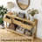 Ayjah 51.2" Wood Console Table with 3 Drawers,Rattan Entry Table for Entryway