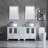Manni 61.5'' Double Bathroom Vanity Set with Mirror-232596483