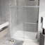 Porte de douche sans cadre à double porte coulissante de 55 à 59 po x H 72 po-108813895