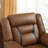Rohan 39.4" Wide Modern and Overstuffed Faux Leather Manual Wall Standard Recliner-940621208
