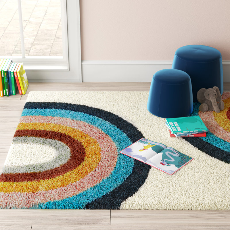 Tapis pour enfants North Stoke, Rectangle 5 pi 3 po x 7 pi
