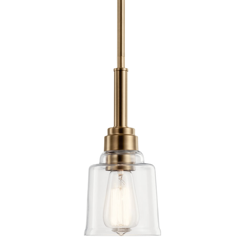 Aneris 1 - Light Single Pendant, Weathered Brass