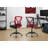 Contemporary Ergonomic Red Mesh Office Chair With Adjustable Height And Swivel For Comfortable Work Or Gaming