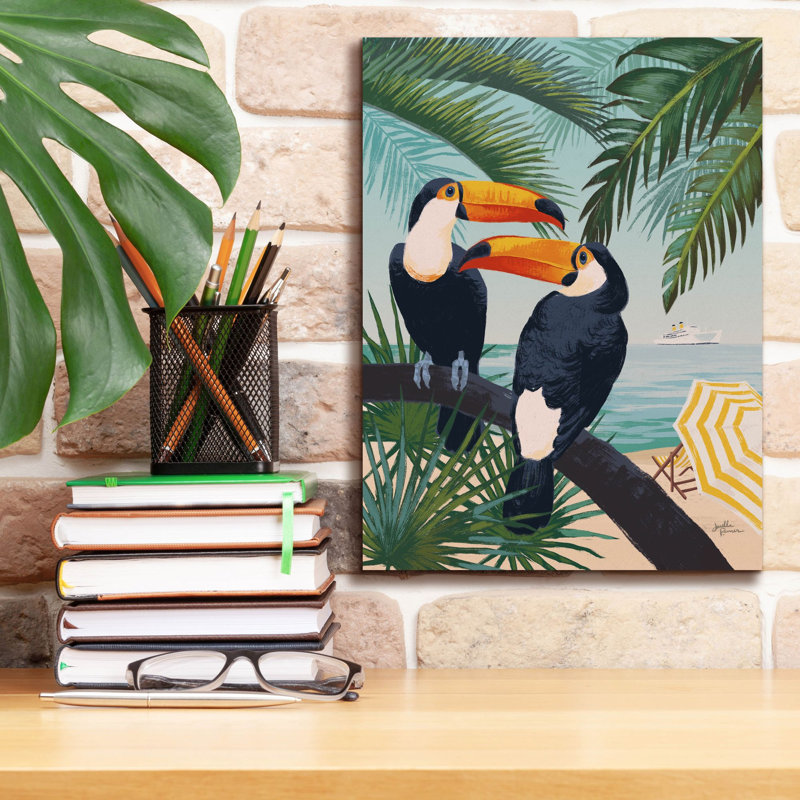 «Welcome To Paradise» par Janelle Penner, H 16 po x l 12 po x P 0,75 po