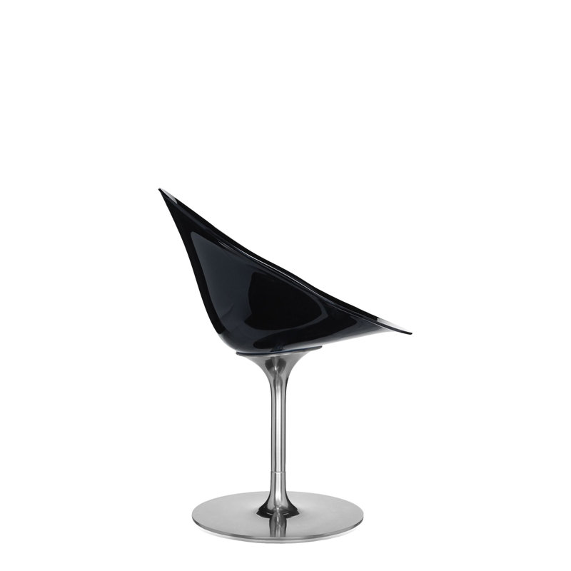 Ero|S| Swivel Papasan Chair, Transparent Crystal Clear, Swivel