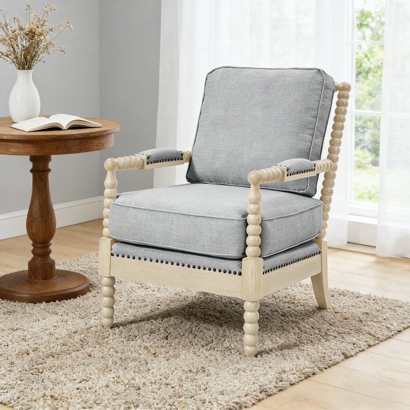 Chaise avec accoudoirs rembourrée Accent