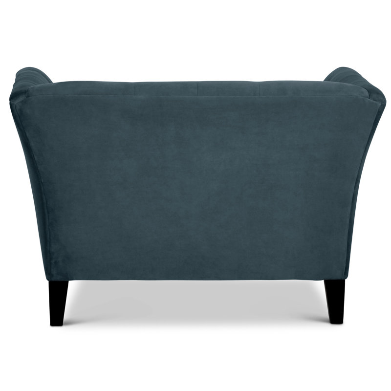 Upholstered Armchair, Medium Blue