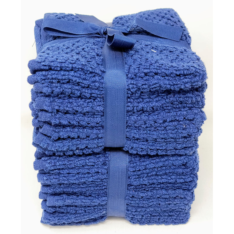 Withernsea Cotton Washcloth, Navy