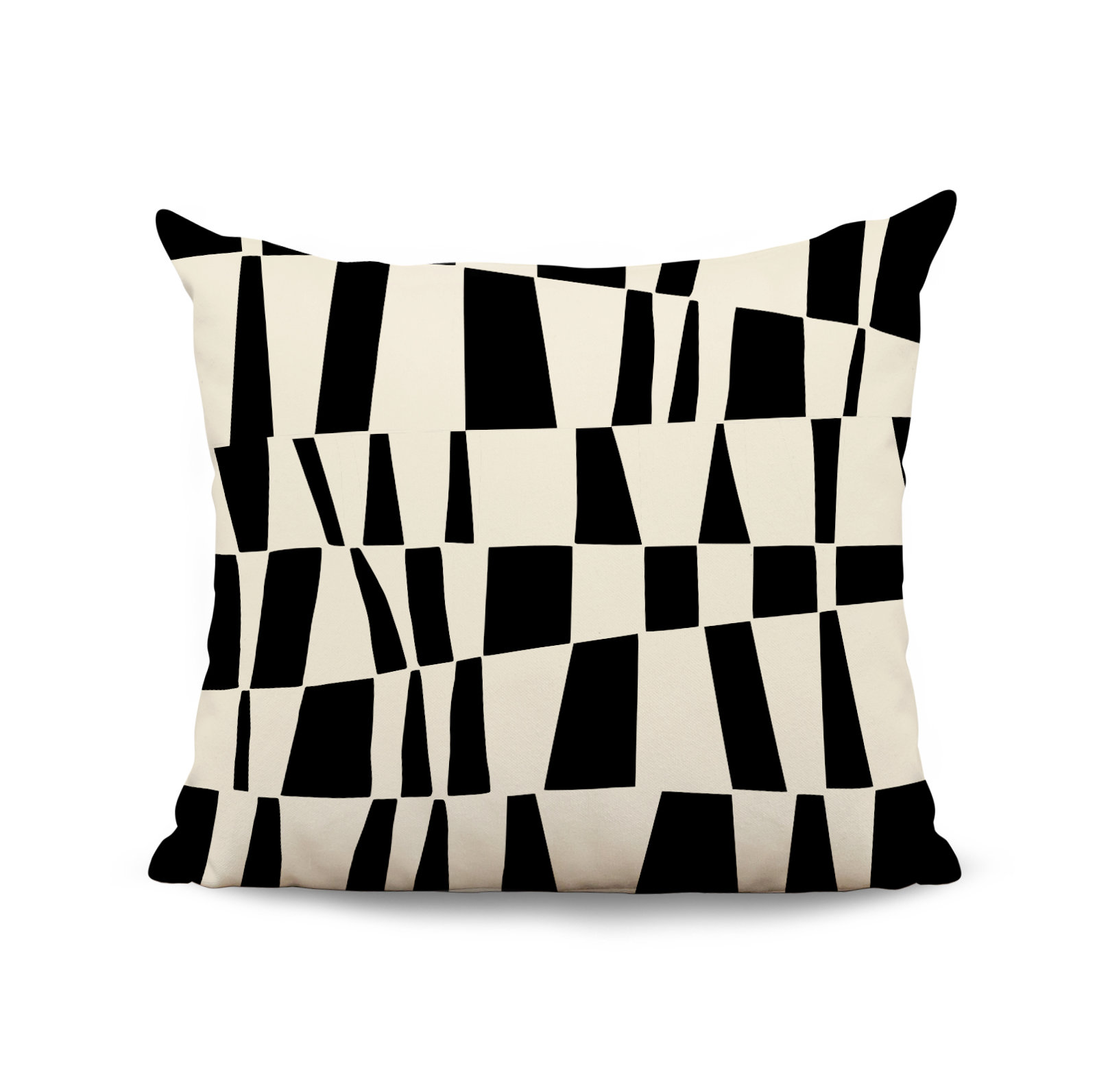 Polyester Throw Pillow, 15W" x 15H", Black