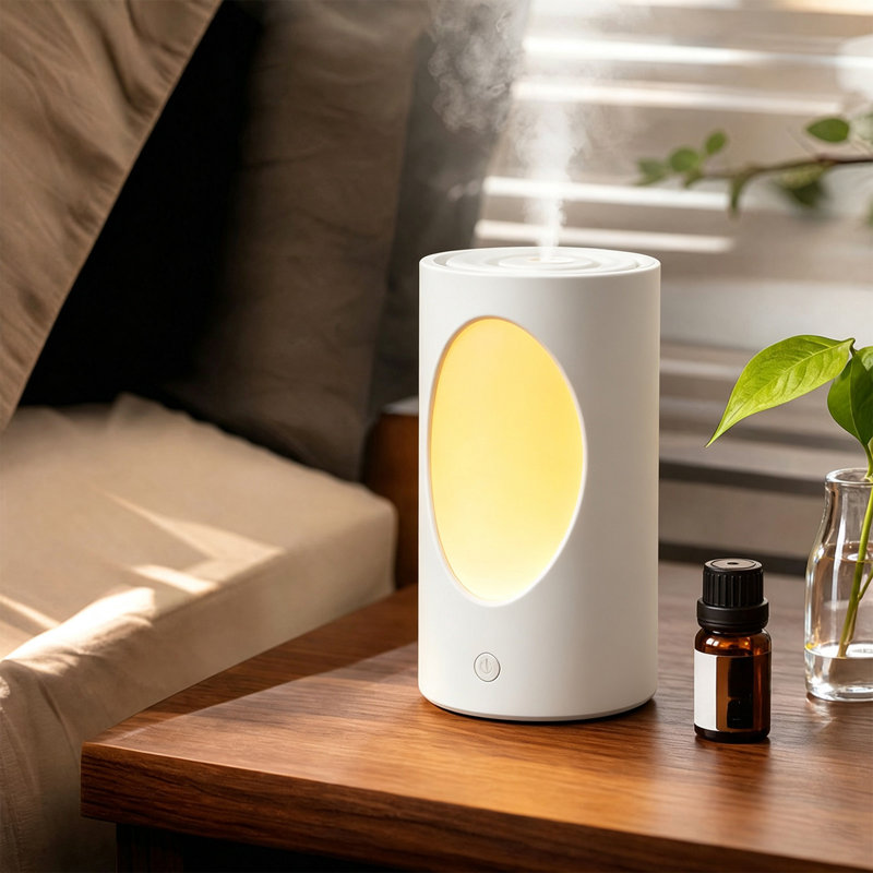 Massage apparatus Tree Hollow Humidifier USB Desk Cool Mist Air Diffuser With Night Light Large Capacity 600ml Quiet Auto Shut-Off For Bedroom Office Home Decor