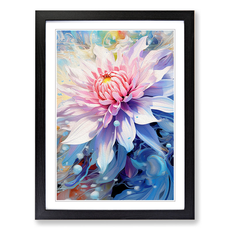 Single Picture Frame Print on Wood, Black Framed, 64cm H x 46cm W