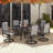 6 - Person Outdoor Dining Set With  Rectangular Metal Table-107282318