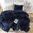Fluffy Comforter Set 2 Pieces- All Seasons Luxury Fuzzy Comforter With One Pillowcase-116925513-117321017