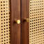 Armoire d'appoint en bois massif noyer noir-101838444