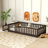 Twin Size Floor Bed With Fence And Door,Rubber Wood Floor Bed With Safety Guardrails-917110149-917110201