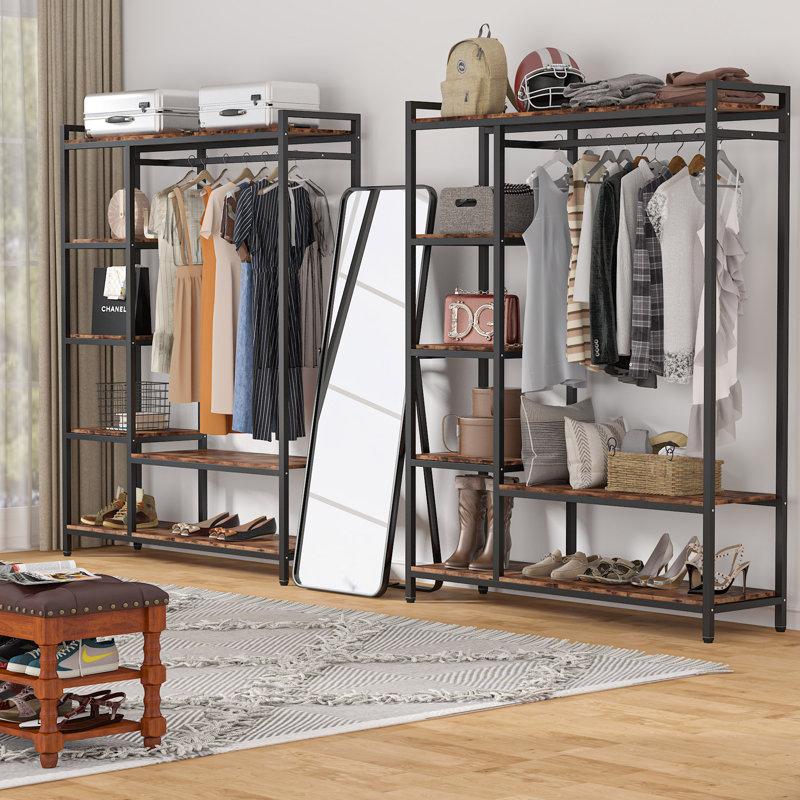 Olivie 47.24'' Closet System, Walnut