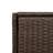 vidaXL Outdoor Storage Box, Deck Box, PE Rattan, Magnetic Closure Weather Resistant with Shelves for Tools & Accessories, Black 21.7"x21.7"x43.7"-504012781