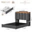 Structure de lit tapissier à DEL pour enfants avec tiroirs de rangement, lit plateforme avec tête de lit réglable Princess-1421295005-1511276715