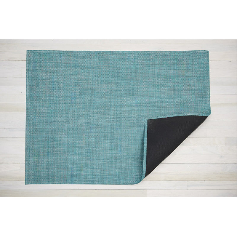Mini Basketweave Vinyl Indoor / Outdoor Area Rug, Rectangle 118 x 183cm