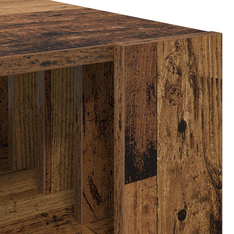 Coffee Table with Storage, 45cm. H x 66cm. L x 49.5cm. W, Old Wood