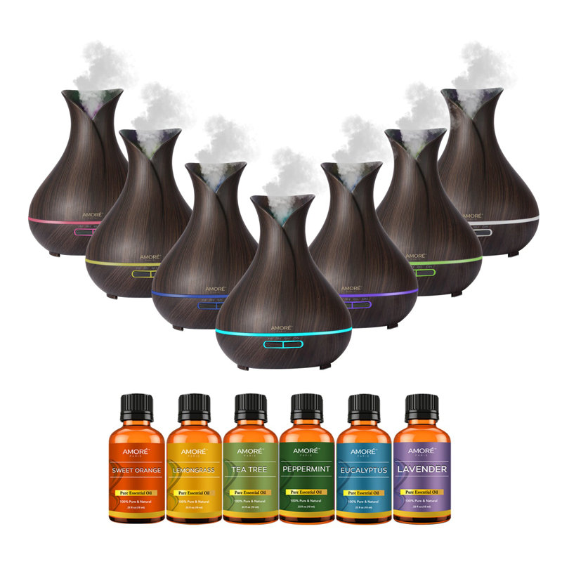 Amore Paris Plug-in Essential Oil Diffusers, Brown