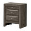 Table de chevet élégante avec rangement gris-647278609