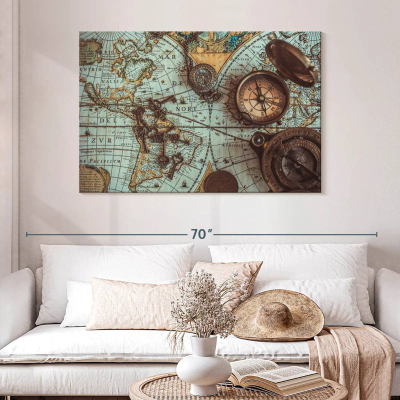 Aletra Maps, 32" H x 48" W