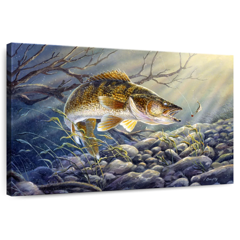 Break Line Walleye II, 8" H x 12" W