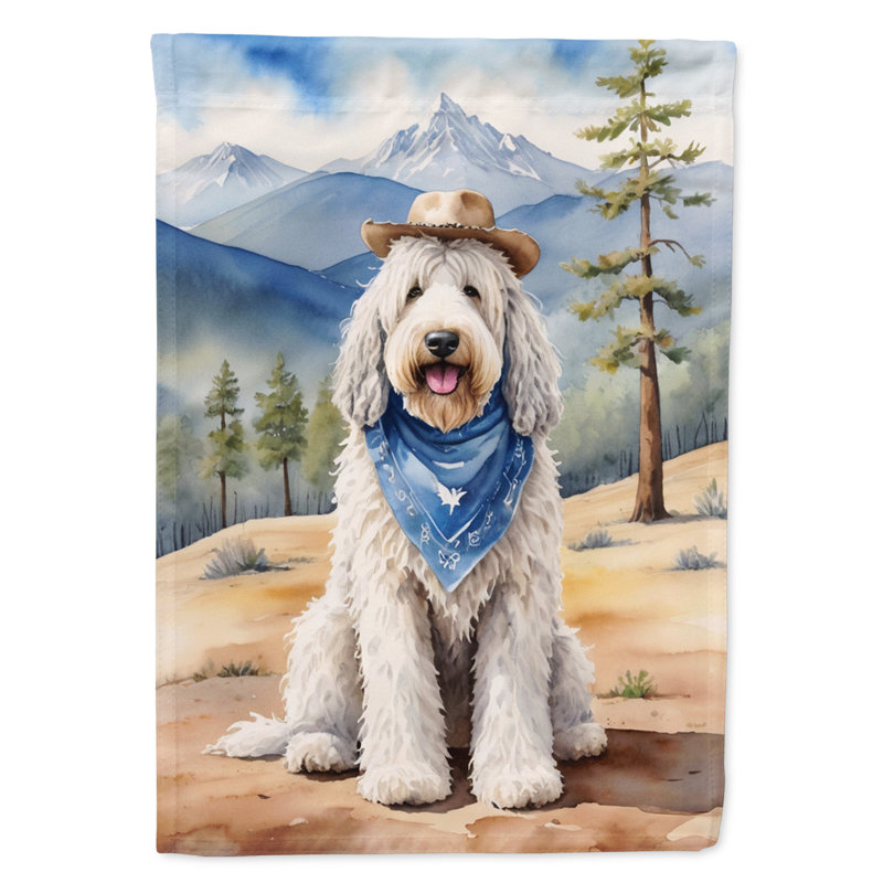 Drapeau Cowboy Welcome Garden, Komondor