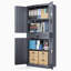 Armoire de rangement en métal 71 po, organisateur de rangement de garage avec portes verrouillables, tiroir et tablettes réglables-316919404