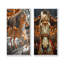 Or, blanc, conte de fées, cheval, carrousel I - ensemble d'art mural 2 pièces-5397936-5397951-5397949