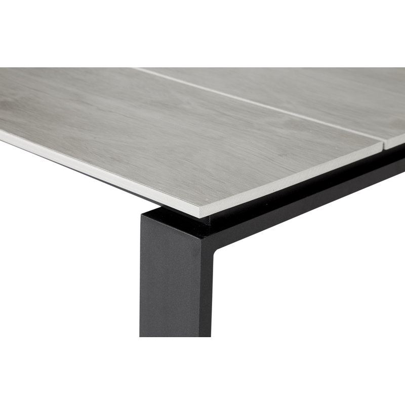 Kellen Rectangular 6 - Person 533.4Cm L Table, Gray