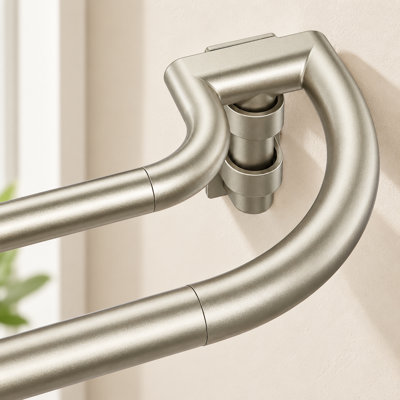 Double Curtain Rod for Blackout