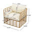 Ensemble de chaises d'appoint en rotin avec table d'appoint 2 pièces Christopher Knight Home