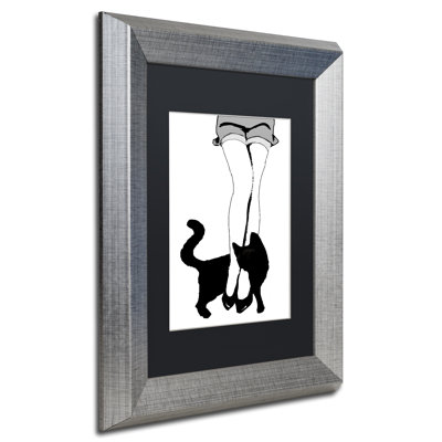 Jadaya 'Black Cat' Framed Graphic Art