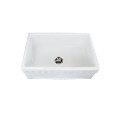 Covington 29.79'' L Single Bowl Fireclay Kitchen Sink