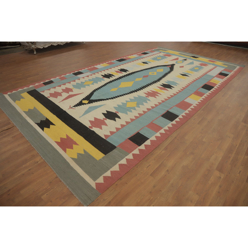 Tribal Kilim Oriental Large Rug 8x15