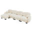 Canapé modulaire en L à 4 places avec repose-pieds et coussins décoratifs-131113503