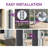 Edrosie Inc 118'' W D Polyester Cover Retractable Side Awning-88584620-88584621